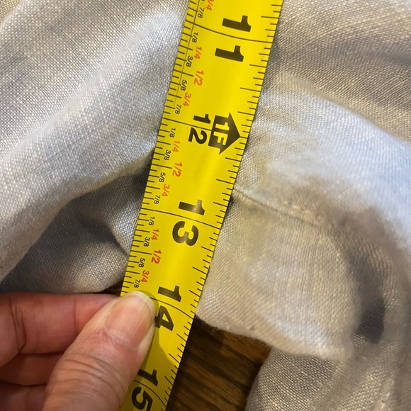 Tahari 100% Linen Soft Light Blue Pants  size L  Cruise Beach Summer natural - Picture 7 of 8